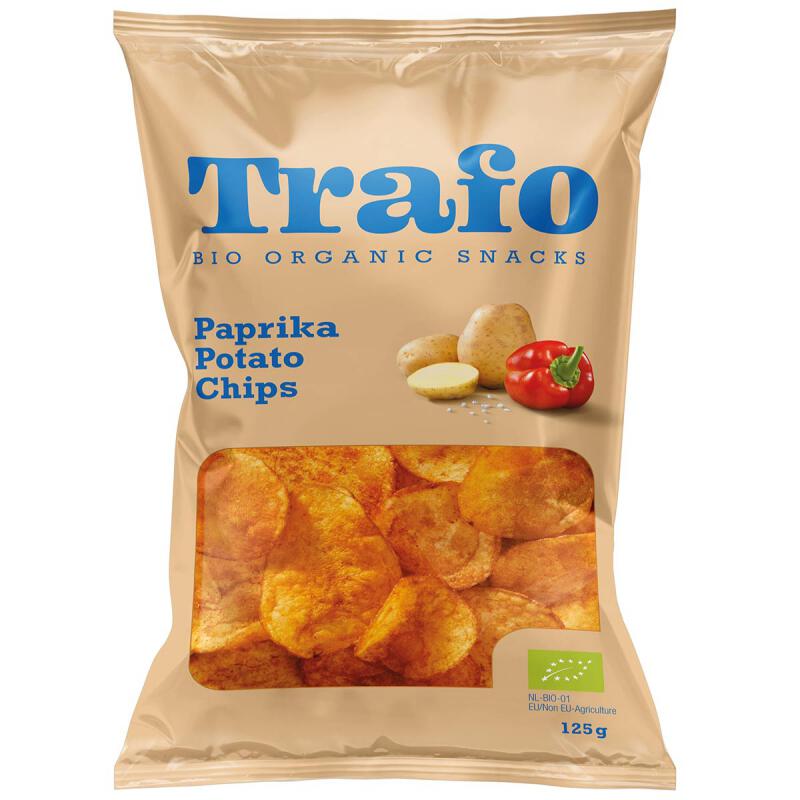 Aardappelchips paprika van Trafo, 12 x 125 g
